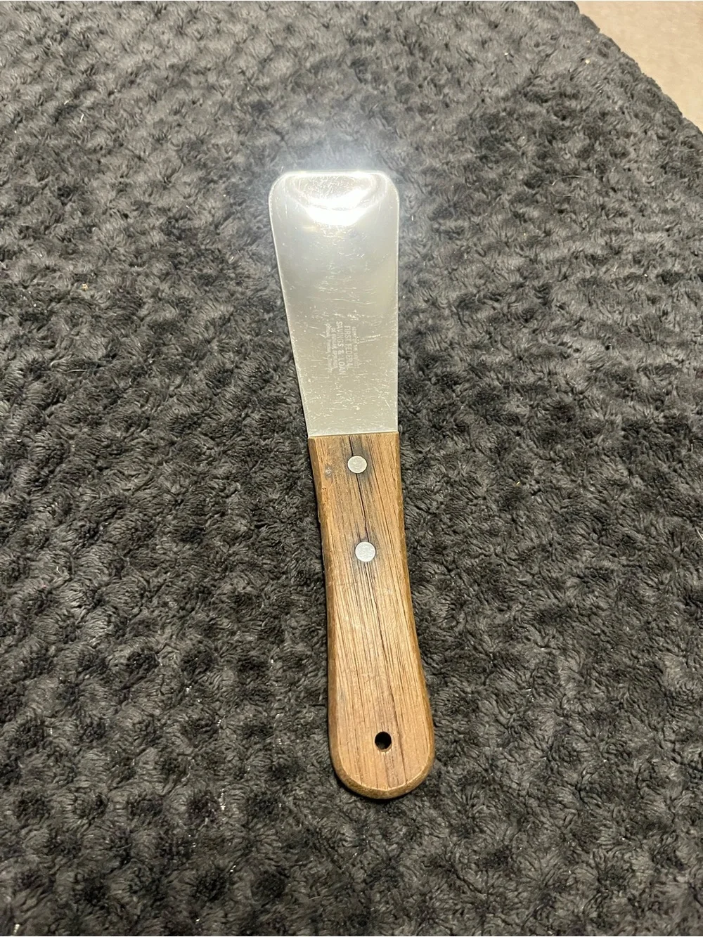 Vtg Vernco Ice Cream Spade Spoon Scoop Stainless Wood Handle Japan
